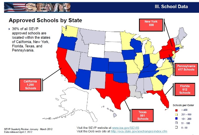 Approved Schools by State (March 2012)