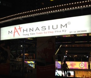 A Mathnasium center in Hanoi.  