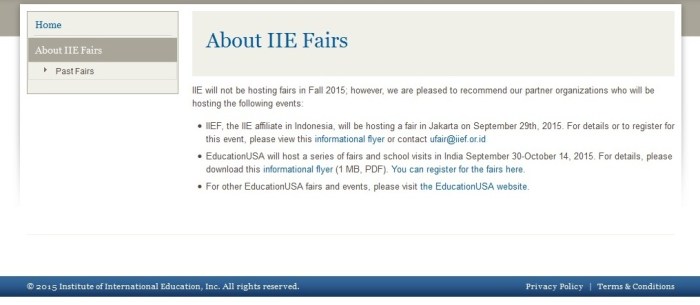 IIE Higher Education Fairs